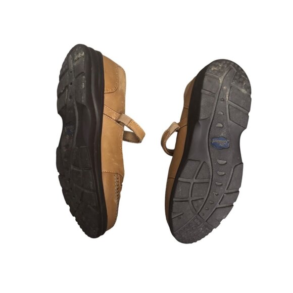 Dr. Comfort Paradise Womens Leather Mary Jane Shoes Size 8W Tan With Flower Deta - Picture 7 of 7